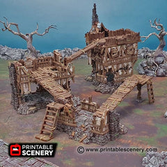 Gangways, Stairs and Ladders - Shadowfey Ruins, DnD, Pathfinder, 15mm, 28mm, 32mm, wargaming terrain, scatter, D&D, scenery-6