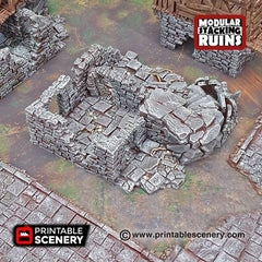 Rickety Lodgings - Shadowfey Ruins, DnD, Pathfinder 15mm, 28mm, 32mm, wargaming terrain, modular building, D&D bolt action-5