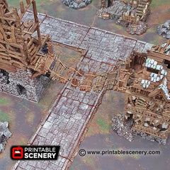 Rope Bridge - Shadowfey Ruins, DnD, Pathfinder, 15mm, 28mm, 32mm, wargaming terrain, scatter, D&D, scenery, jungle-4