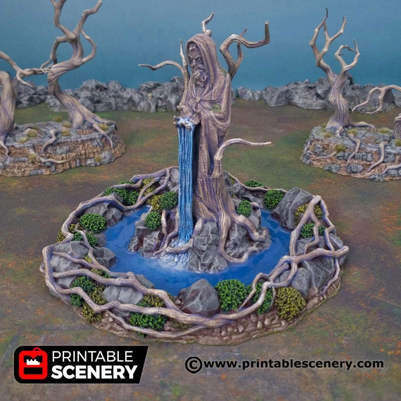 Feywood Shrine - Shadowfey Wilds, DnD 5E, Pathfinder 2E 15mm, 28mm, 32mm, wargaming terrain, scatter scenery, D&D bolt action,-1