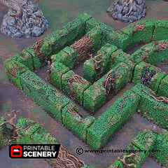 Hedge Maze - Shadowfey Wilds, DnD 5E, Pathfinder 2E 15mm, 28mm, 32mm, wargaming terrain, scatter scenery, D&D bolt action-4