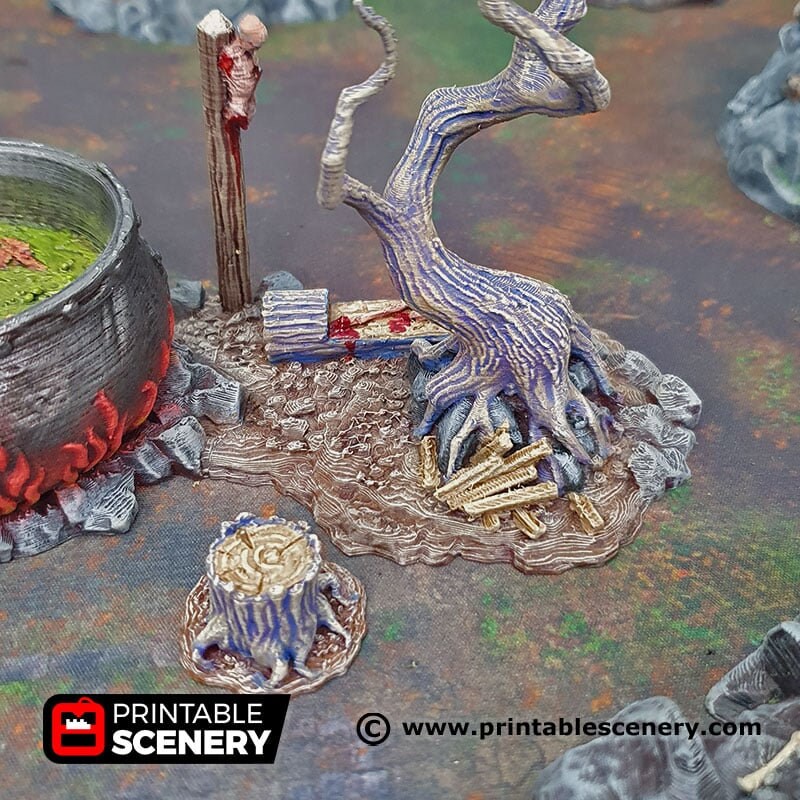 Hag's Cauldron - Shadowfey Wilds, DnD 5E, Pathfinder 2E 15mm, 28mm, 32mm, wargaming terrain, scatter scenery, D&D bolt action-4