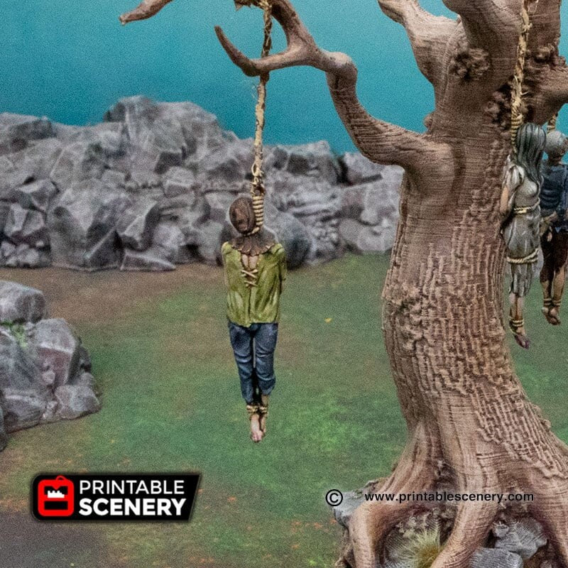 Hangman's Tree - Shadowfey Wilds, DnD 5E, Pathfinder 2E 15mm, 28mm, 32mm, wargaming terrain, scatter scenery, D&D bolt action-6