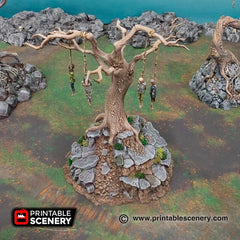 Hangman's Tree - Shadowfey Wilds, DnD 5E, Pathfinder 2E 15mm, 28mm, 32mm, wargaming terrain, scatter scenery, D&D bolt action-2