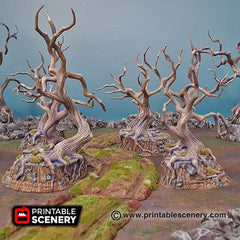 Gloomy Gully - Shadowfey Wilds, DnD 5E, Pathfinder 2E 15mm, 28mm, 32mm, wargaming terrain, scatter scenery, D&D bolt action-4