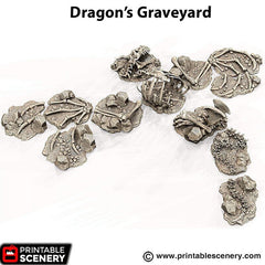 Dragon's Graveyard - Shadowfey Wilds, DnD 5E, Pathfinder 2E 15mm, 28mm, 32mm, wargaming terrain, scatter scenery, D&D bolt action-9