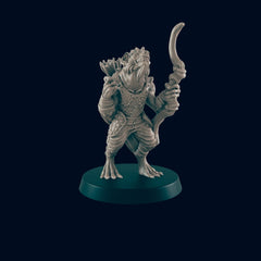 Gnoll Hunting Pack Mini Set - EC3D, DnD Monster | Archer, Melee 32mm | Pathfinder | Fantasy | Shaman | Wargaming | Frostgrave | Hyena | Set-4