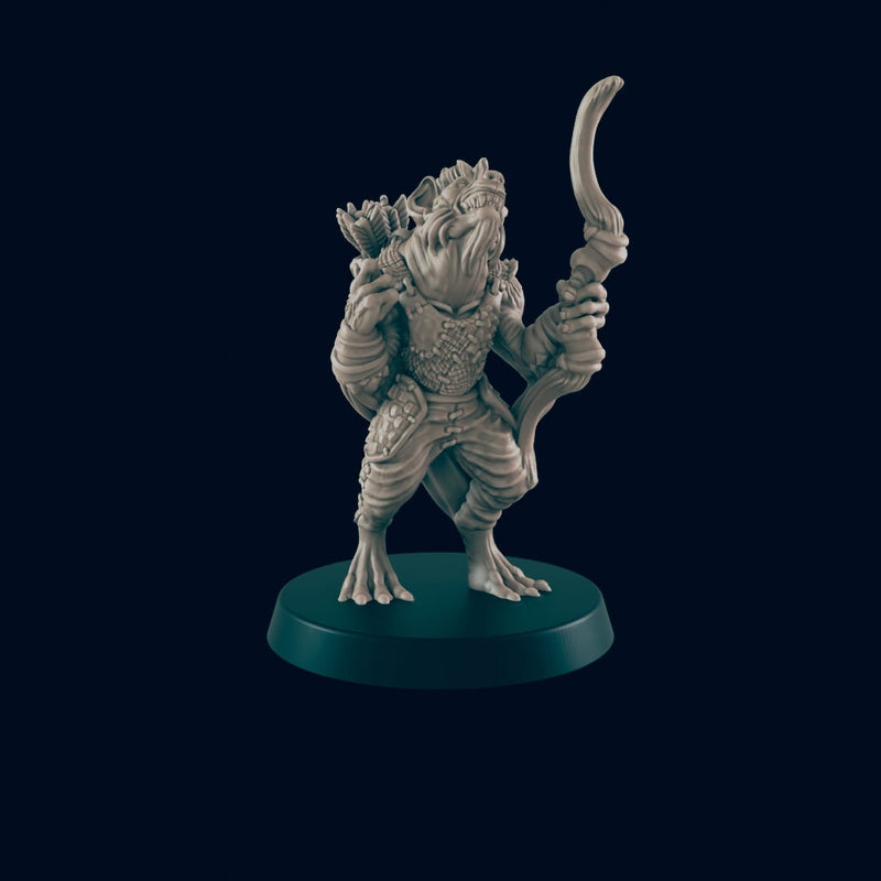 Gnoll Hunting Pack Mini Set - EC3D, DnD Monster | Archer, Melee 32mm | Pathfinder | Fantasy | Shaman | Wargaming | Frostgrave | Hyena | Set-4