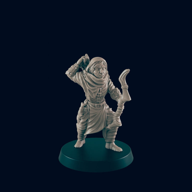 5 Bandit Mini Pack - EC3D, DnD | Human | Monster | Dwarf | Elf | Melee, Archer, 32mm | Pathfinder | Fantasy | Wizard | Wargaming Frostgrave-5