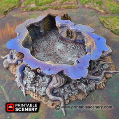 Feywild Cabin - Shadowfey Wilds, DnD 5E, Pathfinder 2E 15mm, 28mm, 32mm, wargaming terrain, scatter scenery, D&D bolt action-4