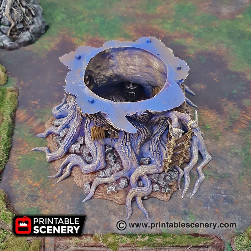 Feywild Cottage - Shadowfey Wilds, DnD 5E, Pathfinder 2E 15mm, 28mm, 32mm, wargaming terrain, scatter scenery, D&D bolt action-5