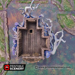 Feywild Cottage - Shadowfey Wilds, DnD 5E, Pathfinder 2E 15mm, 28mm, 32mm, wargaming terrain, scatter scenery, D&D bolt action-6