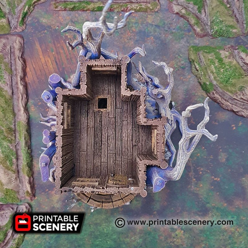 Feywild Cottage - Shadowfey Wilds, DnD 5E, Pathfinder 2E 15mm, 28mm, 32mm, wargaming terrain, scatter scenery, D&D bolt action-6