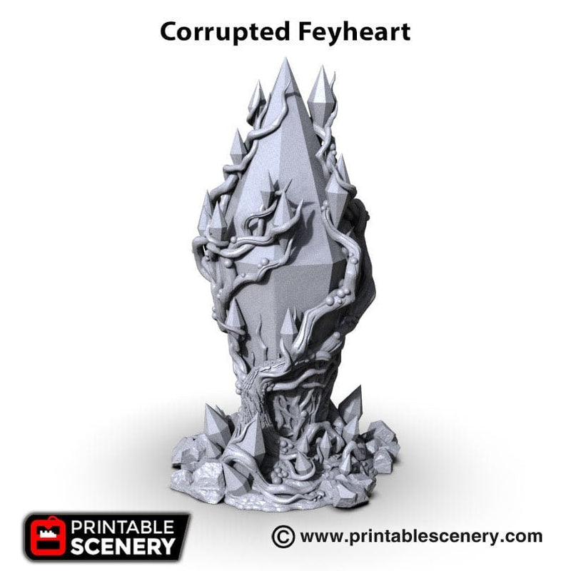 Corrupted Feyheart - Shadowfey Wilds, DnD 5E, Pathfinder 2E 15mm, 28mm, 32mm, wargaming terrain, scatter scenery, D&D-6