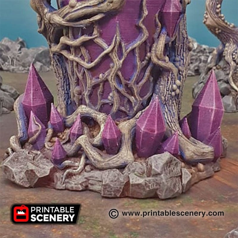 Corrupted Feyheart - Shadowfey Wilds, DnD 5E, Pathfinder 2E 15mm, 28mm, 32mm, wargaming terrain, scatter scenery, D&D-5