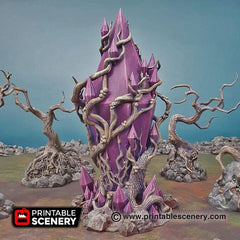 Corrupted Feyheart - Shadowfey Wilds, DnD 5E, Pathfinder 2E 15mm, 28mm, 32mm, wargaming terrain, scatter scenery, D&D-1