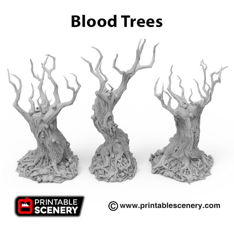 Blood Trees - Shadowfey Wilds, DnD 5E, Pathfinder 2E 15mm, 28mm, 32mm, wargaming terrain, scatter scenery, D&D, forest-2