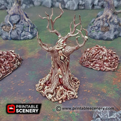 Blood Trees - Shadowfey Wilds, DnD 5E, Pathfinder 2E 15mm, 28mm, 32mm, wargaming terrain, scatter scenery, D&D, forest-3