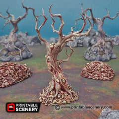 Blood Trees - Shadowfey Wilds, DnD 5E, Pathfinder 2E 15mm, 28mm, 32mm, wargaming terrain, scatter scenery, D&D, forest-4