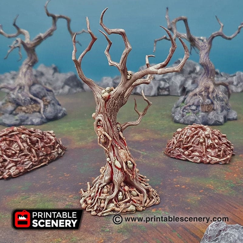 Blood Trees - Shadowfey Wilds, DnD 5E, Pathfinder 2E 15mm, 28mm, 32mm, wargaming terrain, scatter scenery, D&D, forest-4