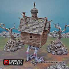 Baba Yaga's Cottage - Shadowfey Wilds, DnD 5E, Pathfinder 2E 15mm, 28mm, 32mm, wargaming terrain, scatter scenery, D&D fairy-4