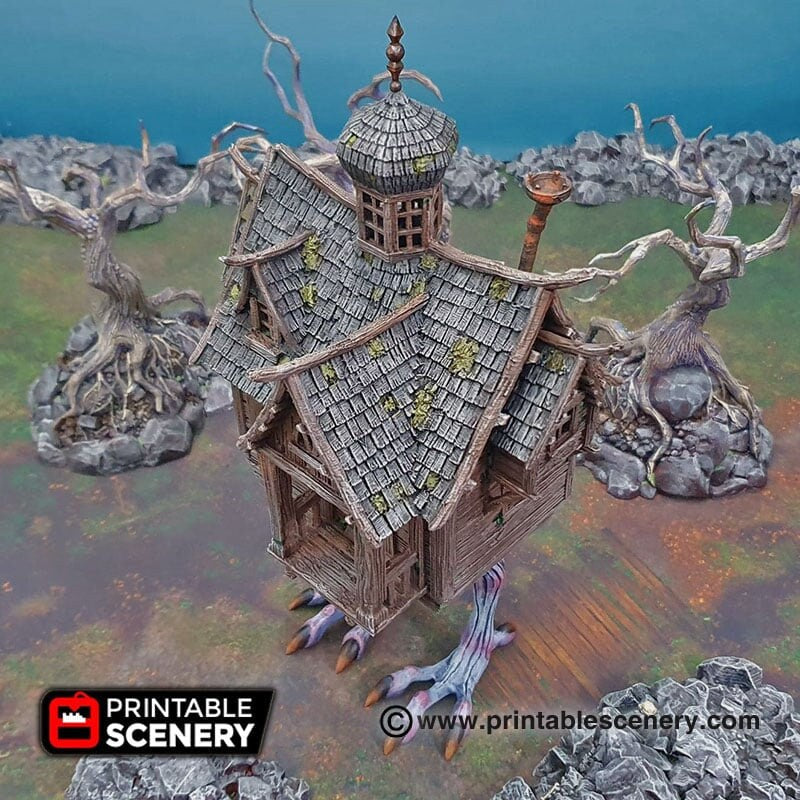 Baba Yaga's Cottage - Shadowfey Wilds, DnD 5E, Pathfinder 2E 15mm, 28mm, 32mm, wargaming terrain, scatter scenery, D&D fairy-3