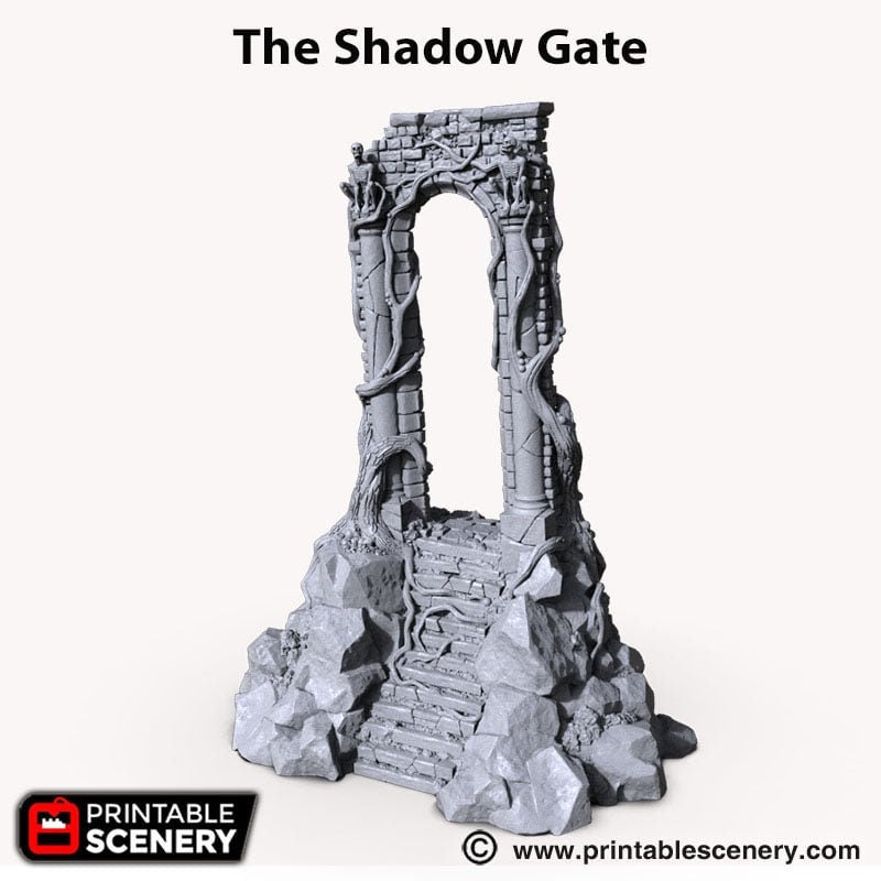 The Shadow Gate - Shadowfey Wilds, DnD 5E, Pathfinder 2E 15mm, 28mm, 32mm, wargaming terrain, scatter scenery, D&D-6