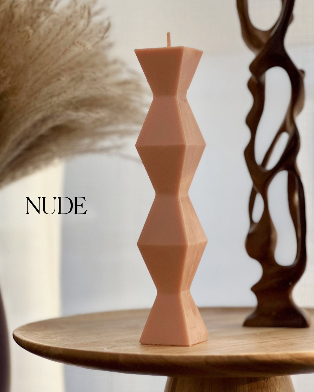 ZigZag Soy Wax Candle: Geometric Home Decor-2