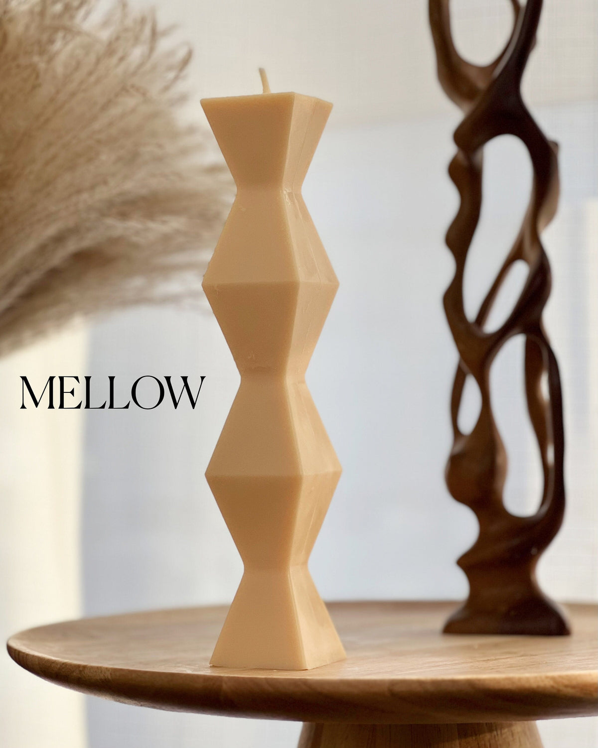 ZigZag Soy Wax Candle: Geometric Home Decor-4
