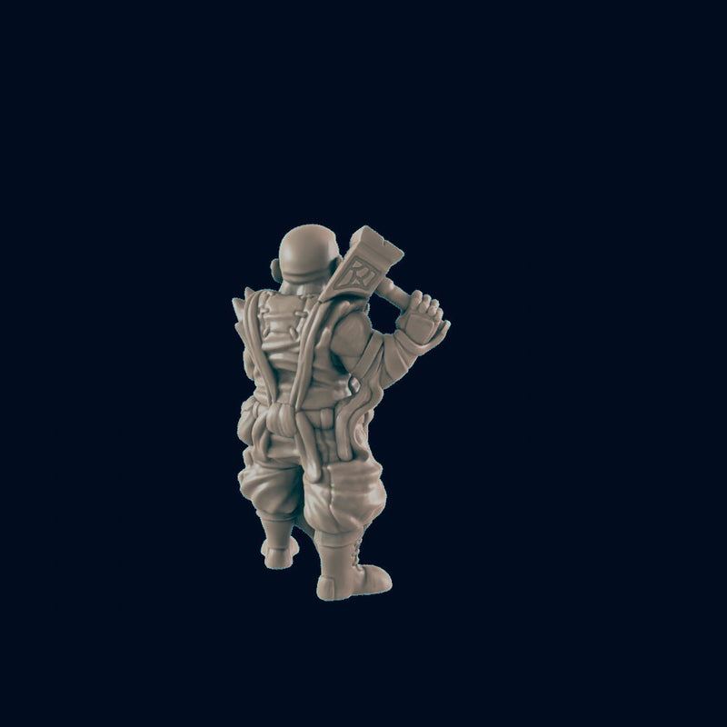 Dwarven Male Blacksmith 1 - EC3D | DnD | Smithy | Villager | Merchant | Male | 32mm | Pathfinder | commoner | TTRPG | Wargaming-3