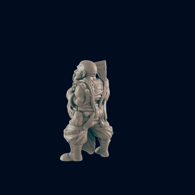 Dwarven Male Blacksmith 1 - EC3D | DnD | Smithy | Villager | Merchant | Male | 32mm | Pathfinder | commoner | TTRPG | Wargaming-2