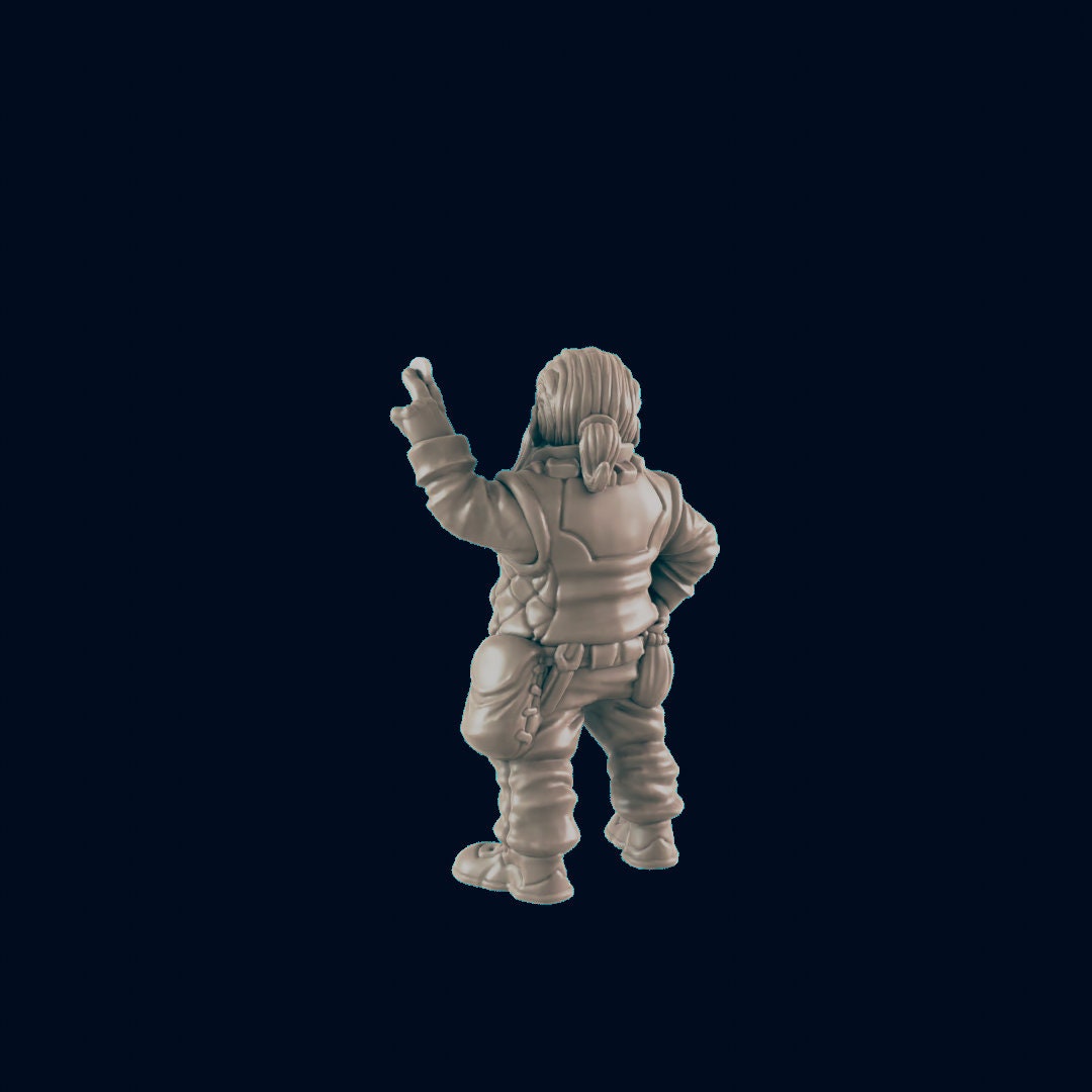 Dwarven Male Shopkeeper - EC3D | DnD | Shopkeep | innkeeper | Villager | Merchant | Male | 32mm | Pathfinder | commoner | TTRPG | Wargaming-3