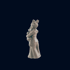 Evil Human Girl - EC3D | DnD | Child | Female | Villager | Peasant | 32mm | Pathfinder | commoner | TTRPG | Wargaming | Bully-3