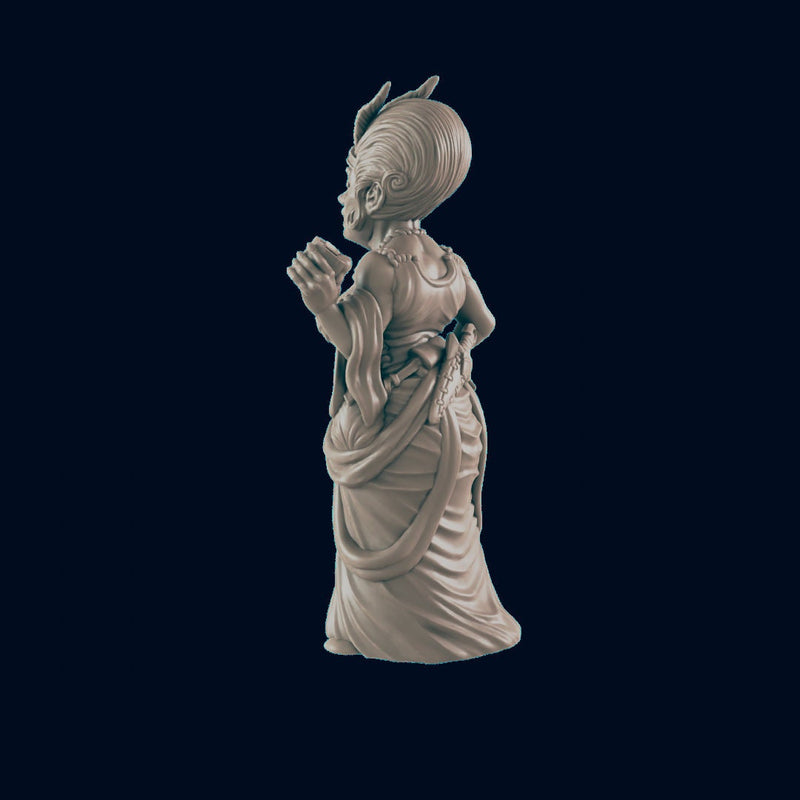 Human Female Madam - EC3D | DnD | Woman | Villager | noble | merchant | 32mm | Pathfinder | commoner | TTRPG | Wargaming |-2