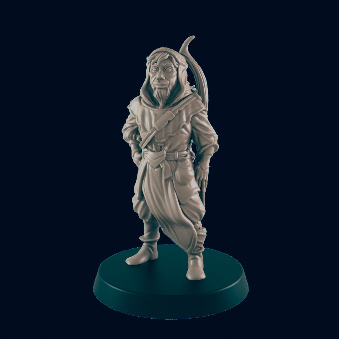 Human Male Woodsman - EC3D | DnD | Male | Villager | Ranger | Druid | Guard | 32mm | Pathfinder | commoner | TTRPG | Wargaming |
