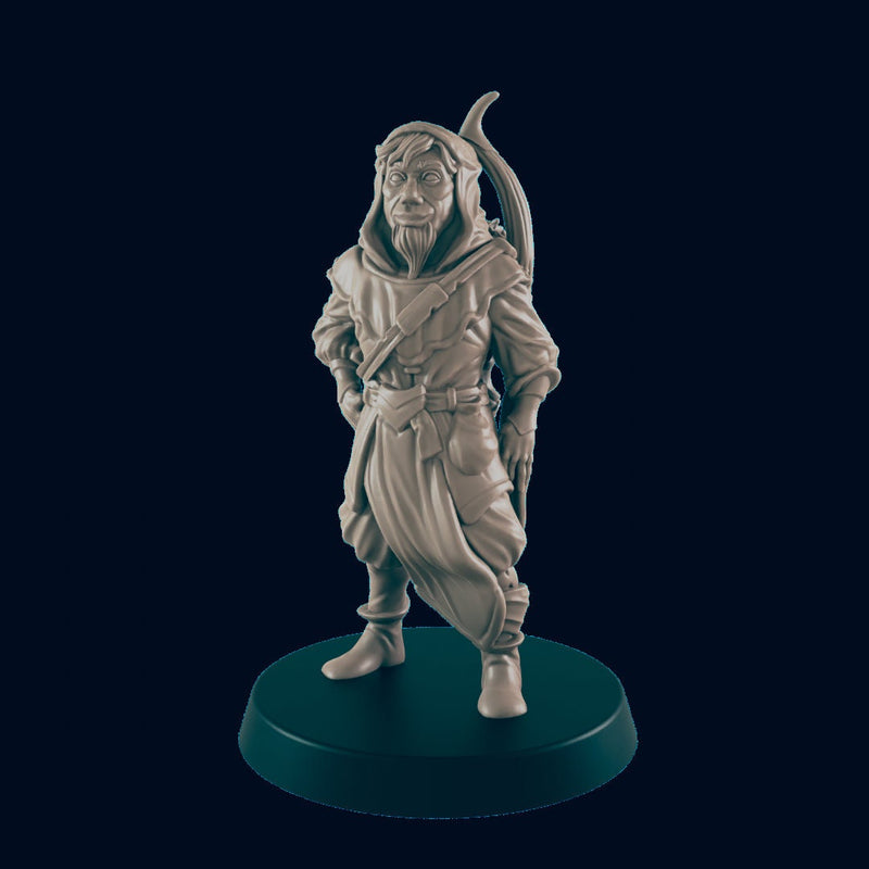 Human Male Woodsman - EC3D | DnD | Male | Villager | Ranger | Druid | Guard | 32mm | Pathfinder | commoner | TTRPG | Wargaming |-1