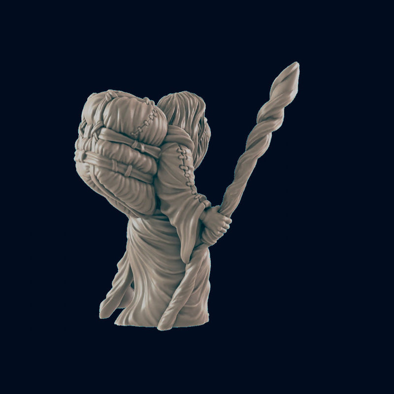 Human Old Traveler - EC3D | DnD | Male | Villager | Druid | Elderly | Guard | 32mm | Pathfinder | commoner | TTRPG | Wargaming |-3
