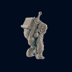 Turtlefolk Traveller - EC3D | DnD | Male | Villager | Tortle | Adventurer | 32mm | Pathfinder | commoner | TTRPG | Wargaming |-4