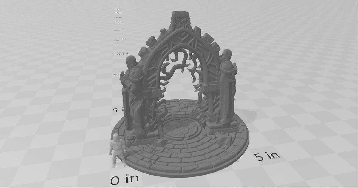 Ancient Portal - EC3D | DnD | Tabletop Terrain | Magic | Scatter Scenery | 32mm | Pathfinder | Frostgrave | TTRPG | Wargaming-2