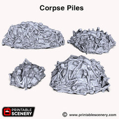 Corpse Piles - Shadowfey Wilds, DnD 5E, Pathfinder 2E 15mm, 28mm, 32mm, wargaming terrain, scatter scenery, D&D-2