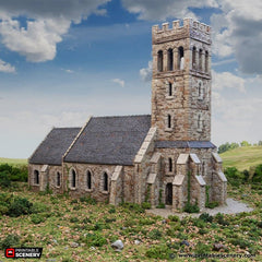 Norman Church - King and Country, DnD 5E, Pathfinder 2E 15mm, 28mm, 32mm, wargaming terrain, scatter scenery D&D medieval classic-8