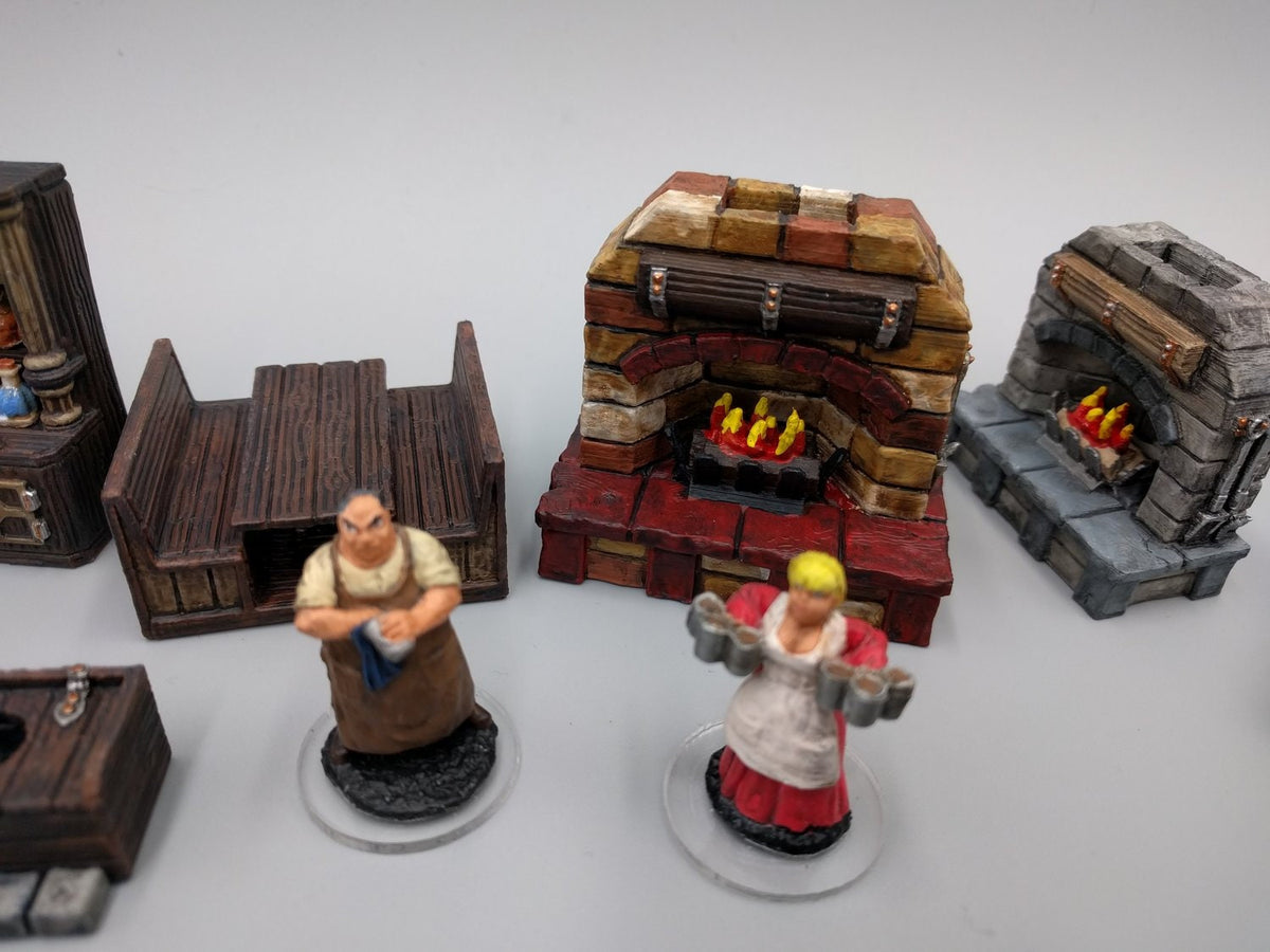 Inn and Tavern Scatter Set 1 - Heroes Hoard | DnD | Tabletop Terrain | Medieval | Scenery | 32mm | Pathfinder | TTRPG | Wargaming | Bar-2
