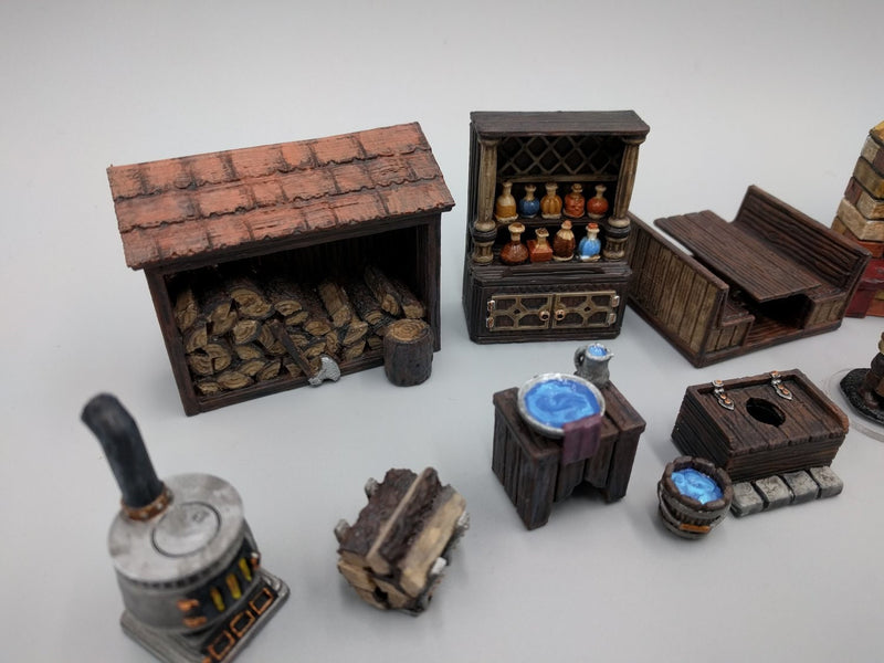 Inn and Tavern Scatter Set 1 - Heroes Hoard | DnD | Tabletop Terrain | Medieval | Scenery | 32mm | Pathfinder | TTRPG | Wargaming | Bar-6