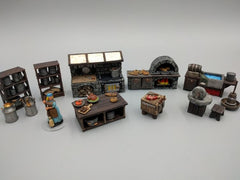 Inn and Tavern Scatter Set 2 - Kitchen - Heroes Hoard | DnD | Tabletop Terrain | Medieval | 32mm | Pathfinder | TTRPG | Wargaming-1