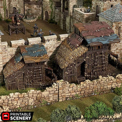 Large Shanty - King and Country, DnD, Pathfinder, 15mm, 28mm, 32mm, wargaming terrain, scatter scenery D&D medieval-5