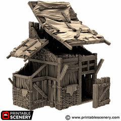 Medium Shanty - King and Country, DnD, Pathfinder, 15mm, 28mm, 32mm, wargaming terrain, scatter scenery D&D medieval-7