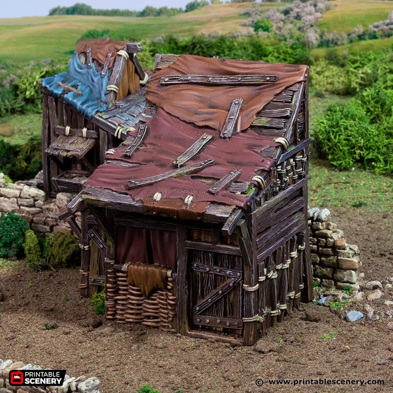 Medium Shanty - King and Country, DnD, Pathfinder, 15mm, 28mm, 32mm, wargaming terrain, scatter scenery D&D medieval-2