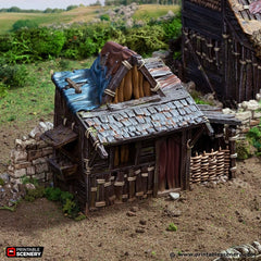 Small Shanty - King and Country, DnD, Pathfinder, 15mm, 28mm, 32mm, wargaming terrain, scatter scenery D&D medieval-1