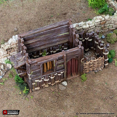 Small Shanty - King and Country, DnD, Pathfinder, 15mm, 28mm, 32mm, wargaming terrain, scatter scenery D&D medieval-5