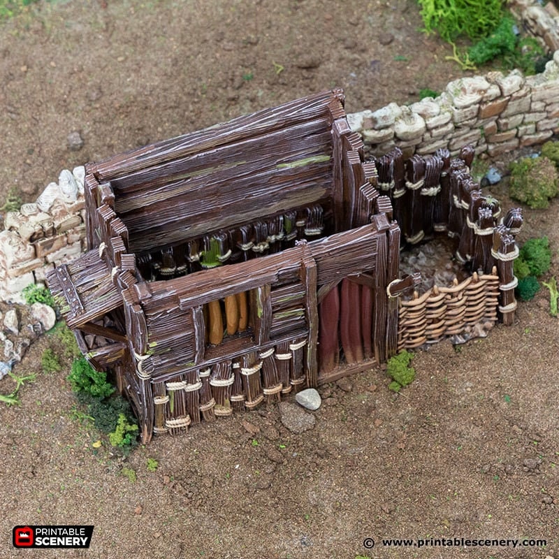 Small Shanty - King and Country, DnD, Pathfinder, 15mm, 28mm, 32mm, wargaming terrain, scatter scenery D&D medieval-5